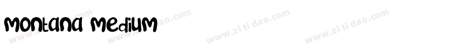 montana medium字体转换